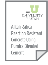University of Utah Research using Pumice as a Mitigator of ASR